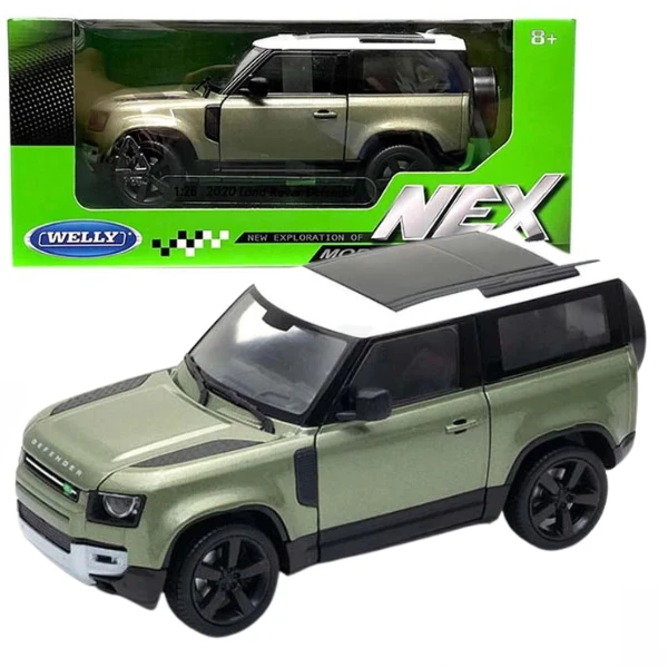 Коллекционный автомобиль 2020 land rover defender welly 1:24, 2 цвета 5