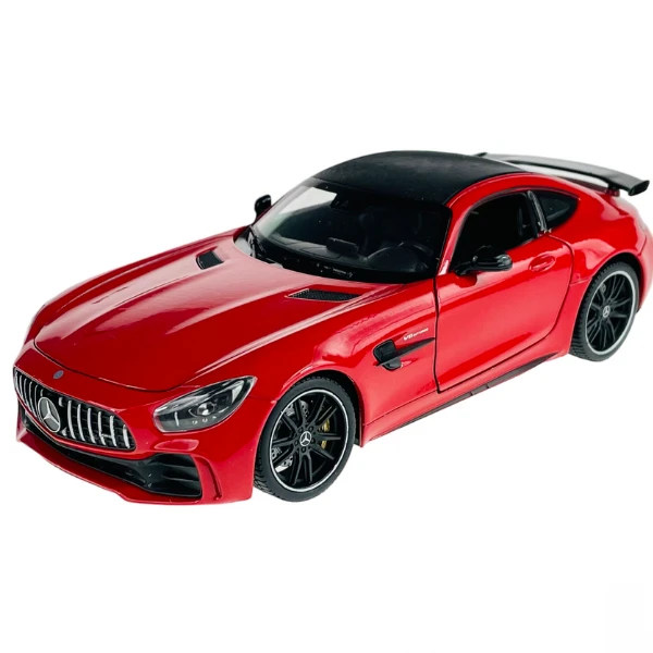 Коллекционный автомобиль mercedes-amg gt r 1:24 welly 3