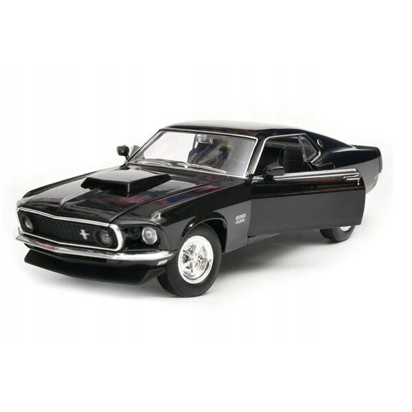 Коллекционный автомобиль 1969 ford mustang boss 429 1:24 welly 3
