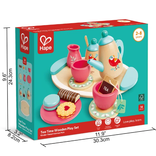 Деревянный игровой набор "время для чая" 9