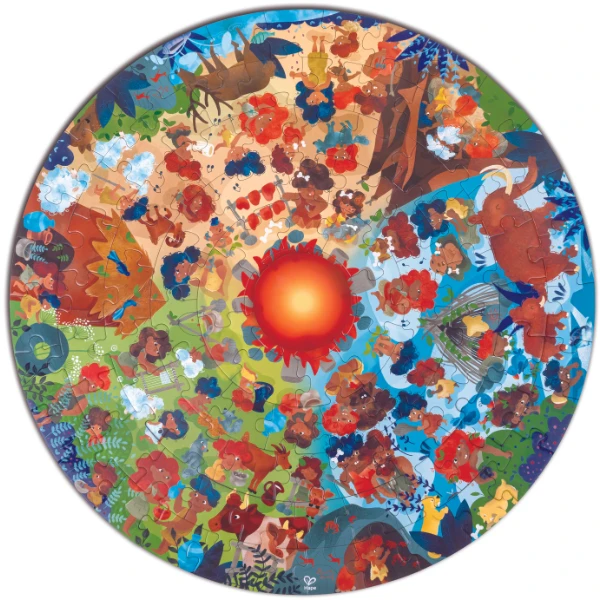 Puzzle rotund „epoca de piatră”, 100 elem. 7