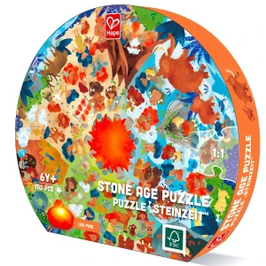 Puzzle rotund „epoca de piatră”, 100 elem. Thumbnail 2