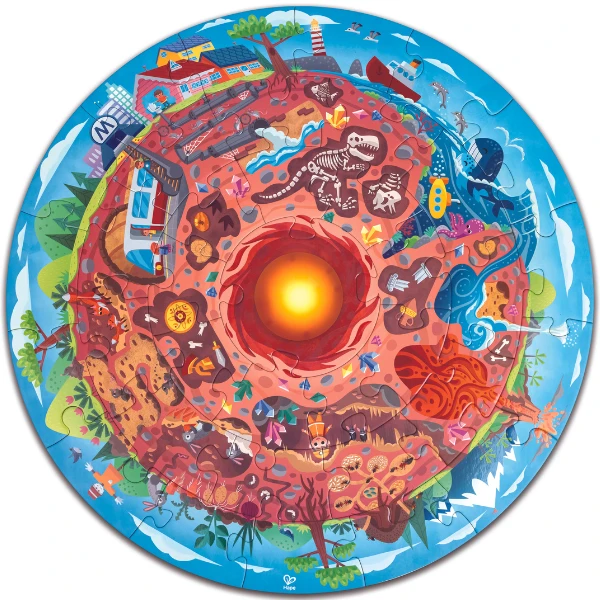 Puzzle rotund „sub pămînt”, 36 elem. 2