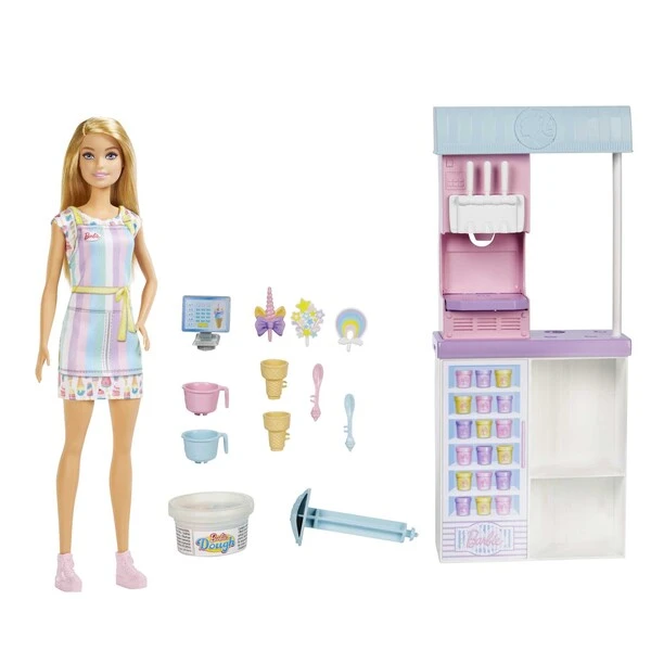 Set de joc barbie „magazin de înghețată” 2