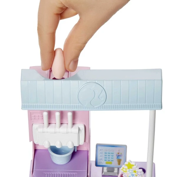 Set de joc barbie „magazin de înghețată” 6
