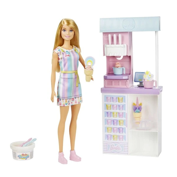 Set de joc barbie „magazin de înghețată” 3