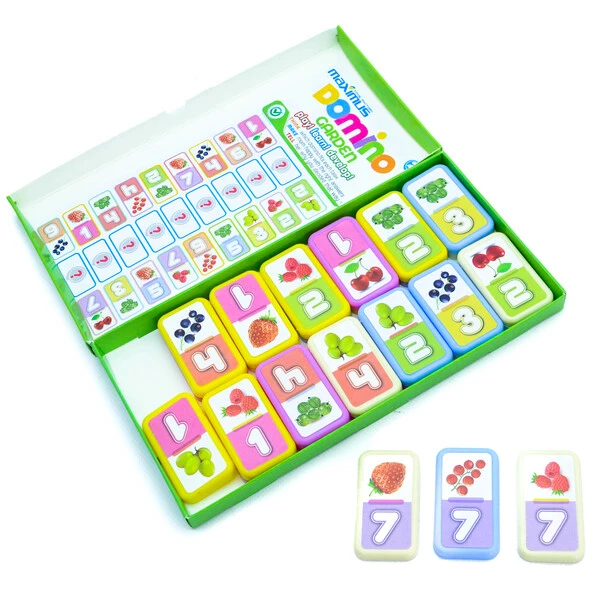 Настольная игра "разноцветное домино с фруктами", 28 карточек 2