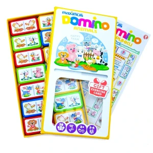 Настольная игра "разноцветное домино с животными", 28 карточек Thumbnail 4