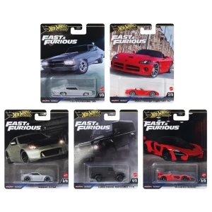 Hot wheels машинка из коллекций премиум fast & furios, 5 моделей
