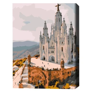 Картина по номерам 30*40 см (без упаковки) - храм святого сердца