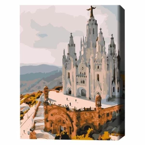 Картина по номерам 30*40 см (без упаковки) - Храм Святого Сердца