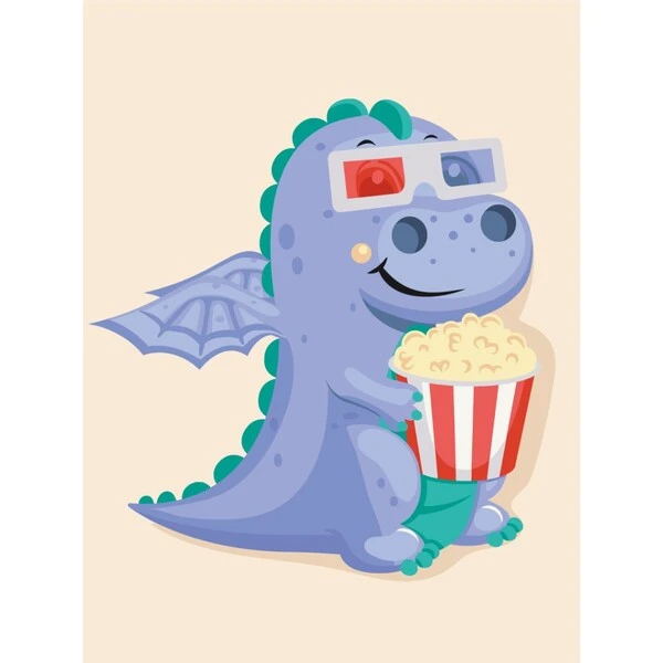 Pictură pe numere 30*40 сm (fără cutie) – film pentru dragon 3