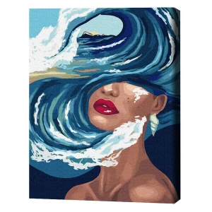 Pictură pe numere 40*50 сm (fără cutie) premium – ocean de gânduri