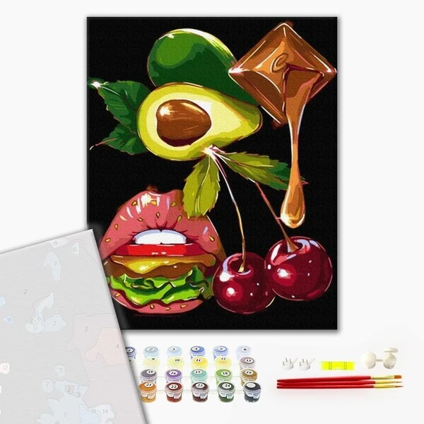 Pictură pe numere 40*50 сm (fără cutie) premium  – aspect gourmet 2