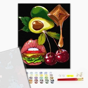 Pictură pe numere 40*50 сm (fără cutie) premium  – aspect gourmet Thumbnail 2