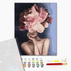 Pictură pe numere 40*50 сm (fără cutie) premium – floare grațioasă Thumbnail 2