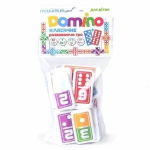 Настольная игра "Разноцветное домино с цифрами"