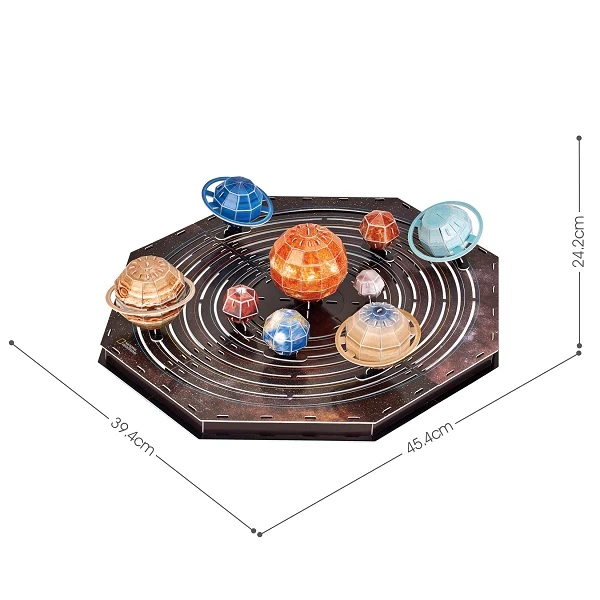 3d puzzle "sistemul solar", 173 elemente 3
