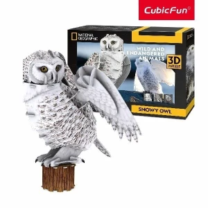3D puzzle Bufniță arctică, ? elemente
