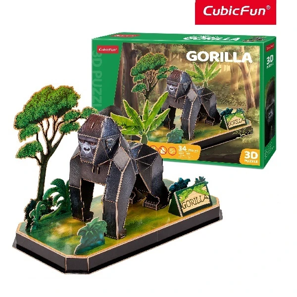 3d puzzle "gorilă", 34 elemente 2