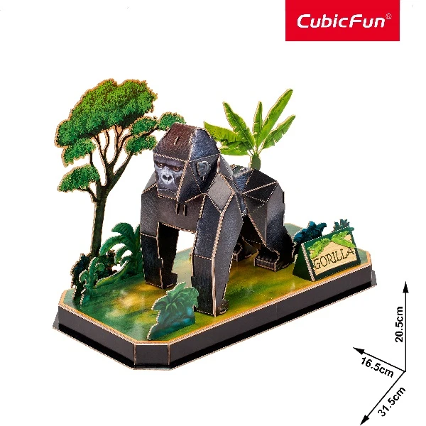 3d puzzle "gorilă", 34 elemente 5