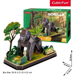 3d puzzle "gorilă", 34 elemente Thumbnail 4