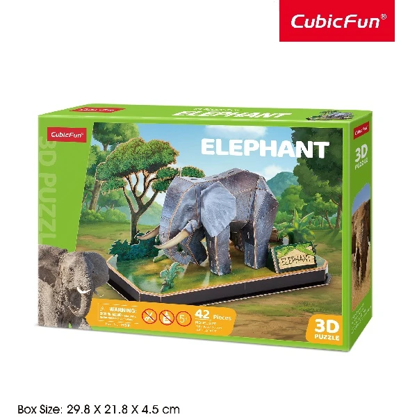3d puzzle "elefenat", 42 elemente 5