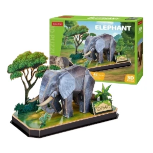 3d puzzle "elefenat", 42 elemente Thumbnail 1