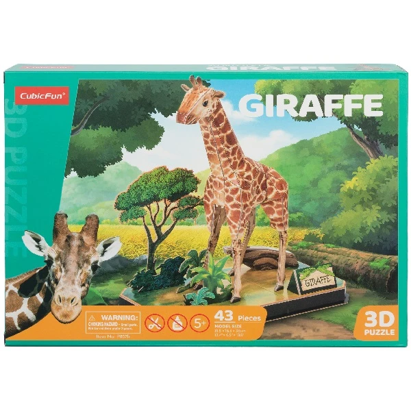 3d puzzle "girafa", 43 elemente 3