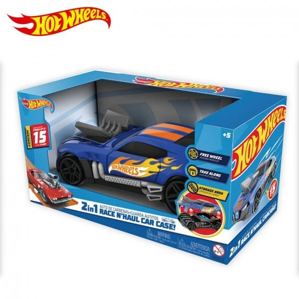Hot wheels гоночный автомобиль-гараж 2 в 1 2