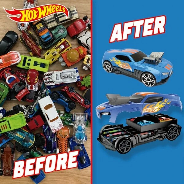 Hot wheels гоночный автомобиль-гараж 2 в 1 9