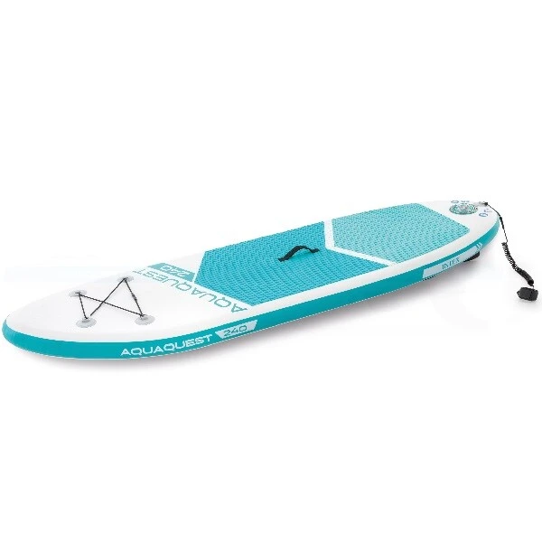 Intex placă pentru sup surfing - sup board "aqua quest 240" 244x76x13 cm, pompă, vâslă, geantă, 8+, până la 90 kg 2