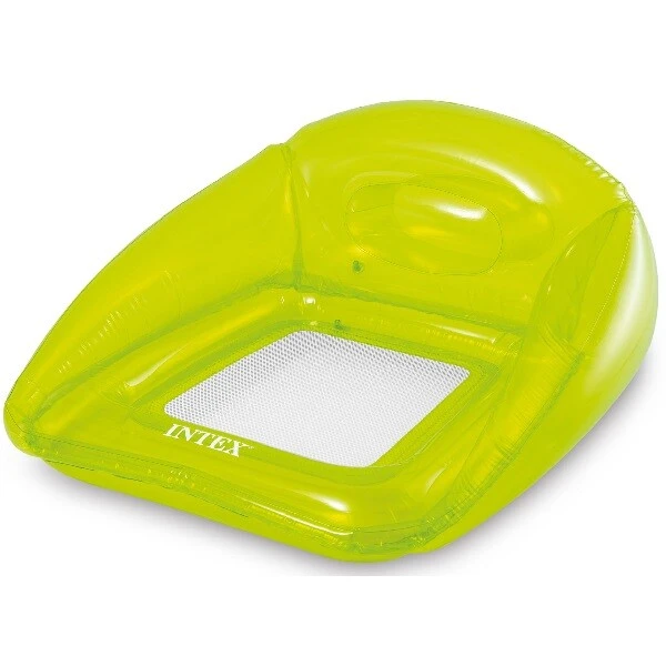 Intex надувное кресло-шезлонг для плавания 104х102 см, до 80 кг, 3 цвета 3