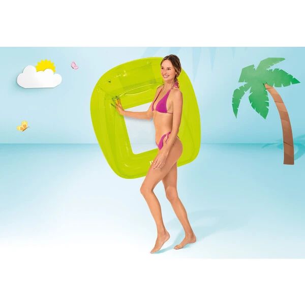 Intex надувное кресло-шезлонг для плавания 104х102 см, до 80 кг, 3 цвета 8