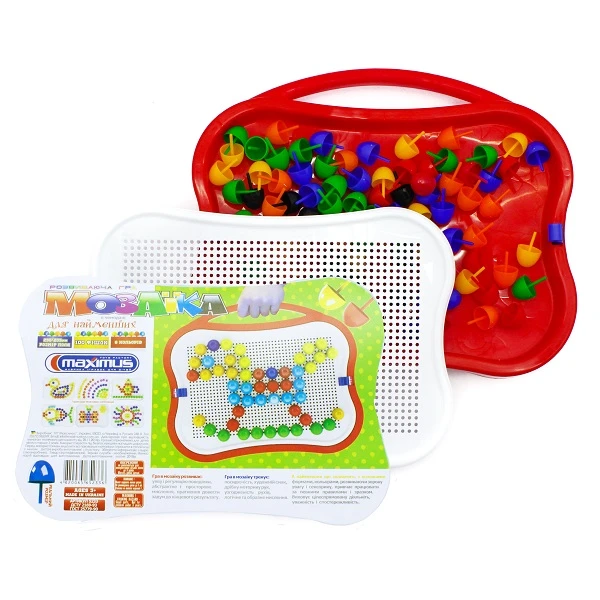 Игровой набор в чемоданчике "мозаика для самых маленьких" 100 эл. 3