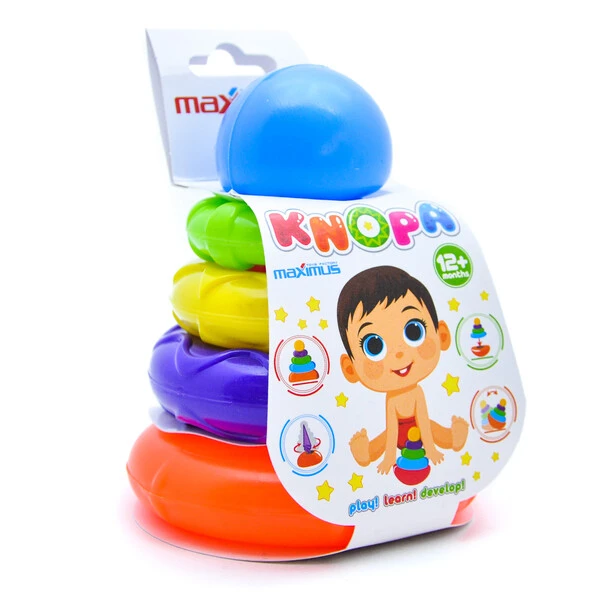 Piramida 2 în 1 "knopa" 12