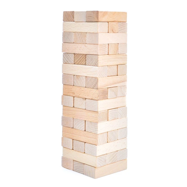 Joc de masă "jin go"  jenga din 54 blocuri de lemn 3