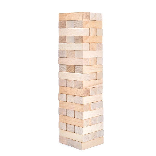 Joc de masă "jin go"  jenga din 54 blocuri de lemn 8
