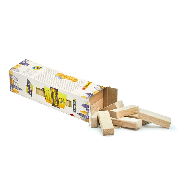 Joc de masă "jin go"  jenga din 54 blocuri de lemn 2