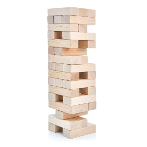 Joc de masă "jin go"  jenga din 54 blocuri de lemn Thumbnail 6