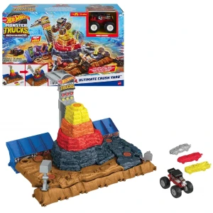 Игровой набор hot wheels monster trucks arena smashers "bone shaker"
