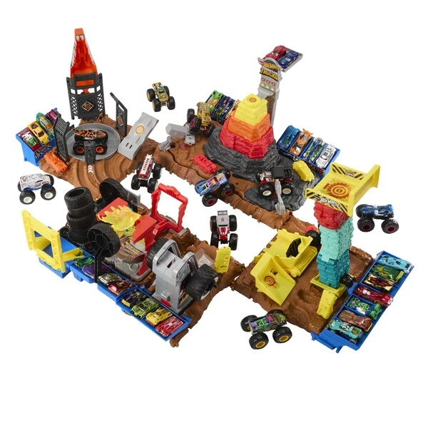 Игровой набор hot wheels monster trucks arena smashers "вызов", в асс. 8