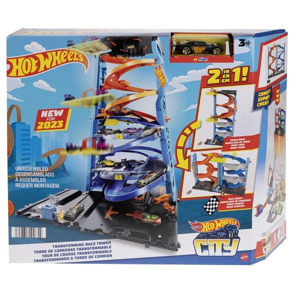Hot wheels игровой набор "городская гоночная башня-трансформер" 2