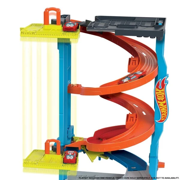 Hot wheels игровой набор "городская гоночная башня-трансформер" 5