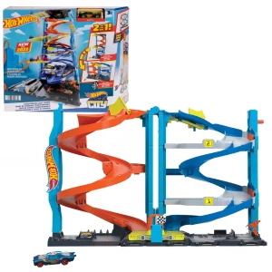 Hot wheels игровой набор "городская гоночная башня-трансформер"
