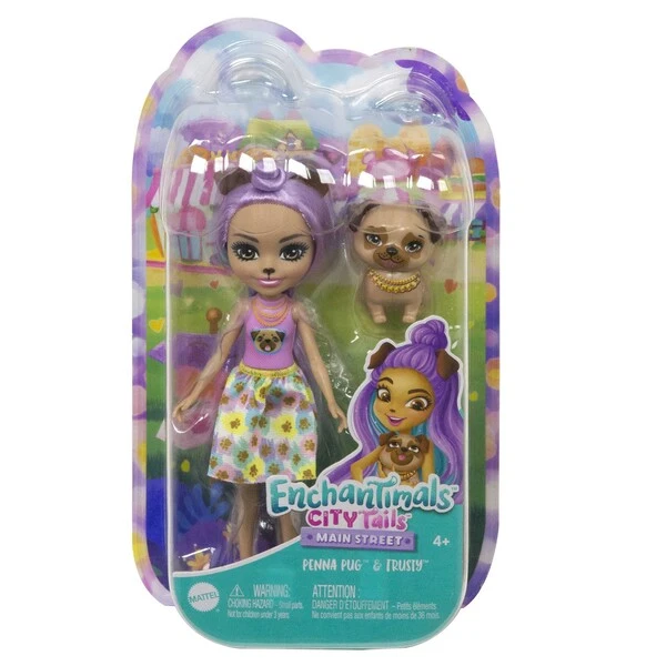 Păpușa enchantimals „mopsul penna și trusty” 3