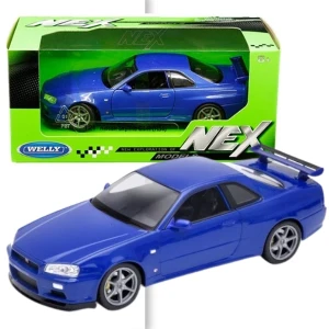 Коллекционный автомобиль die cast nissan skyline gt-r 1:24 welly Thumbnail 2