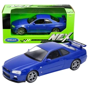 Mașina de colecție die cast nissan skyline gt-r 1:24 welly