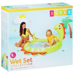 Intex детский надувной бассейн c фонтанчиком "дино" 119х109х66 см, 68 л, 2+ Thumbnail 2