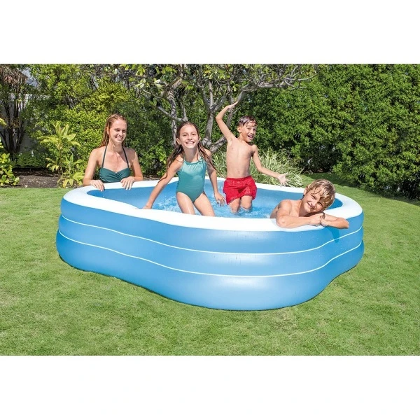Intex piscină gonflabilă pentru familie "val de plajă" 229x229x56 cm, 1250 l, 6+ 5